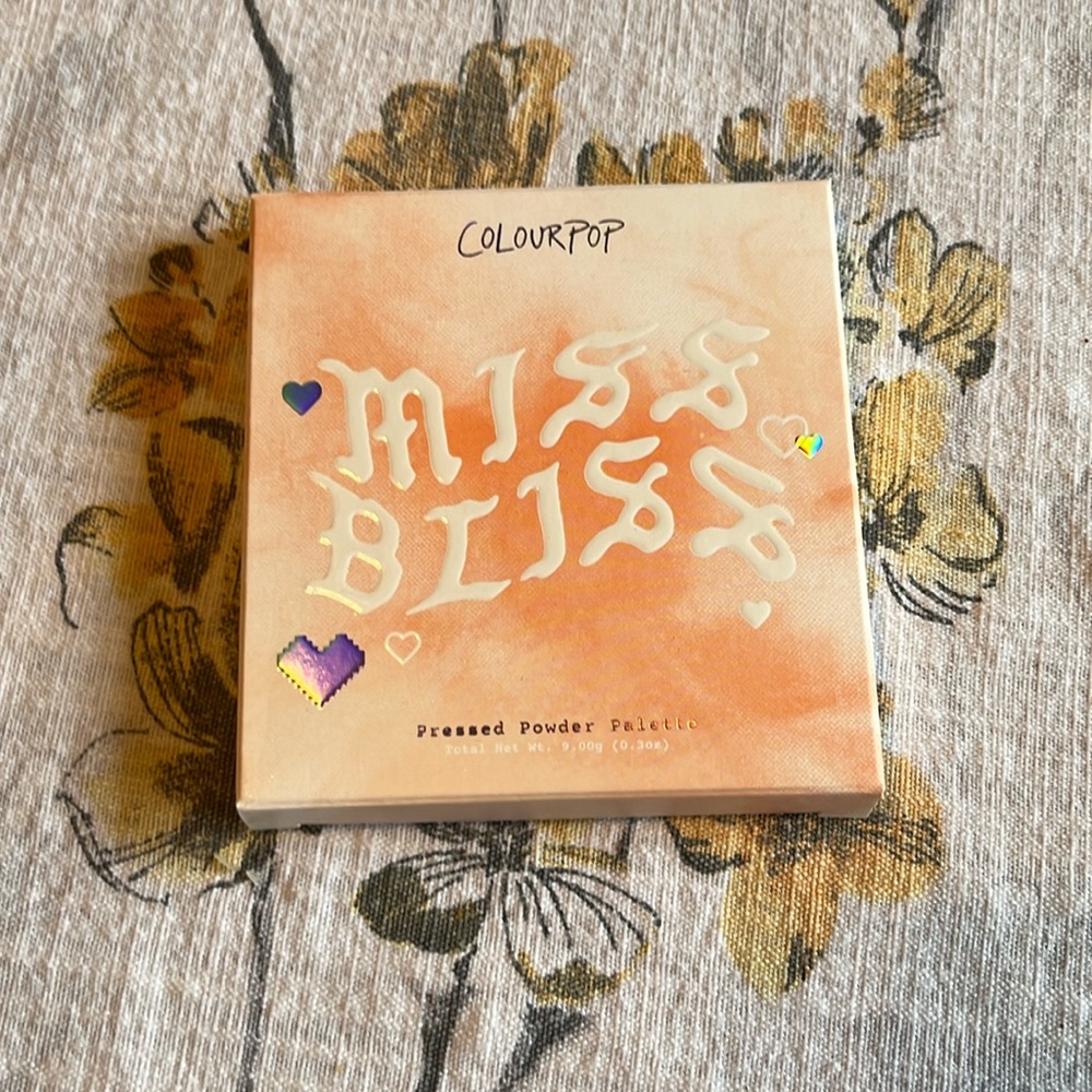 Colourpop Miss Bliss Palette - Swatched